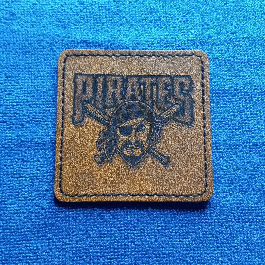 Pirates Leather Iron on Patch For Hats And Accessories