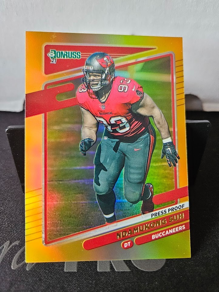 2021 Donruss Football Premium Gold Press Proof #107 Ndamukong Suh Buccaneers