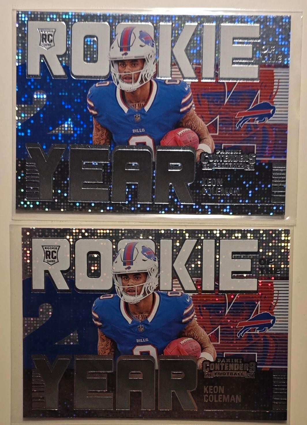 Keon Coleman – 2024 Panini Contenders – Rookie of the Year #12 – Only Two Left!