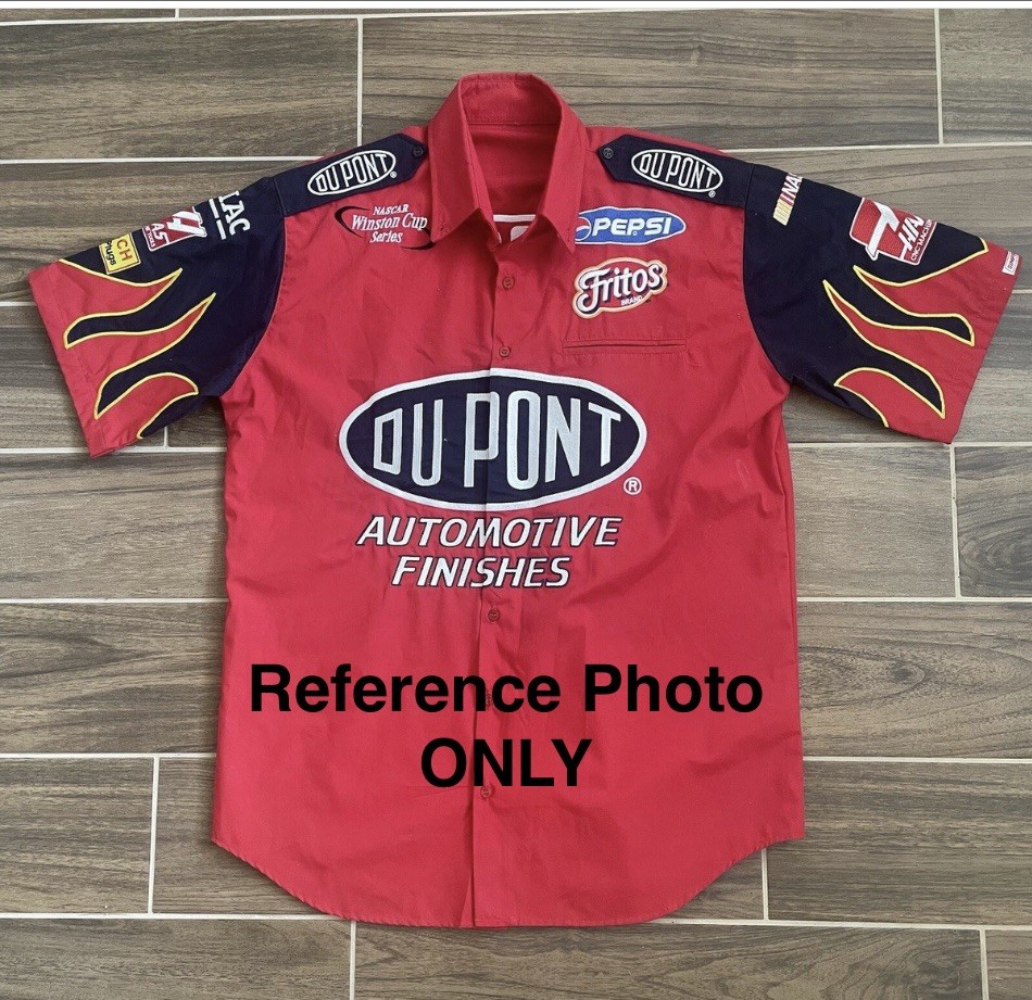 Vintage Jeff Gordon #24 DuPont Racing Winston Cup Official Pit Crew Shirt XL USA