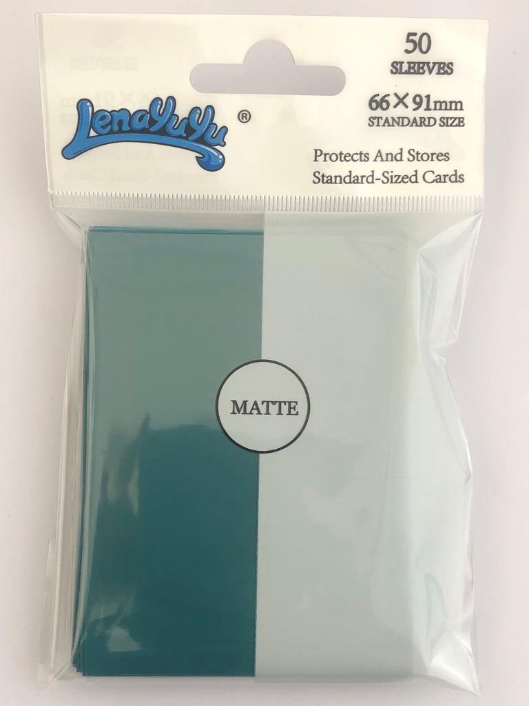 100 Matte Petrolblue color Lenayuyu CCG MTG Pokemon Gaming Card Sleeves 66x91mm