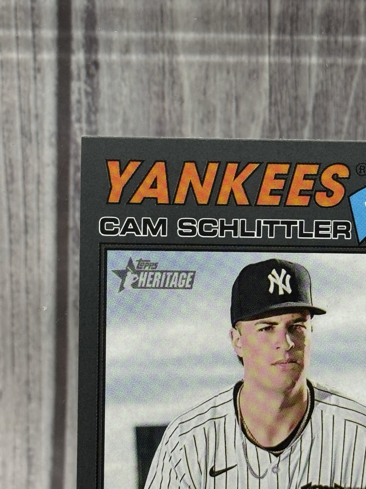 Cam Schlittler Rookie 2026 Topps Heritage Dark Gray Border RC NY Yankees #222