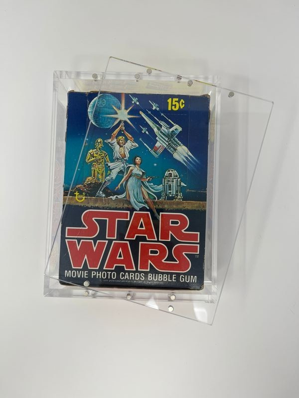 Acrylic Display Case Magnetic Lid FITS 1977 Topps Star Wars 1st Series 1 Wax Box