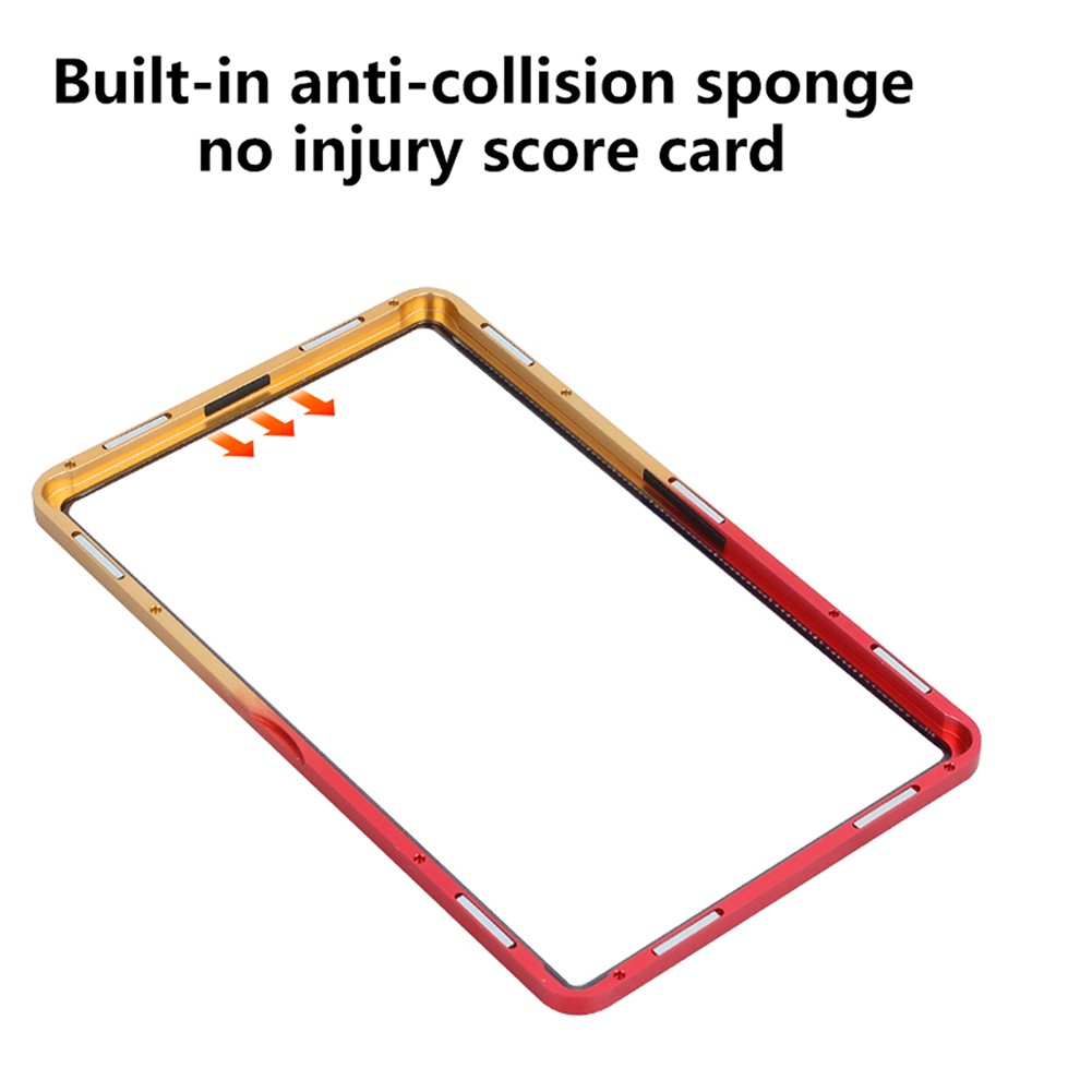 Magnetic Aluminum Metal Case UV-Resistant Tempered Glass For PSA Graded Cards