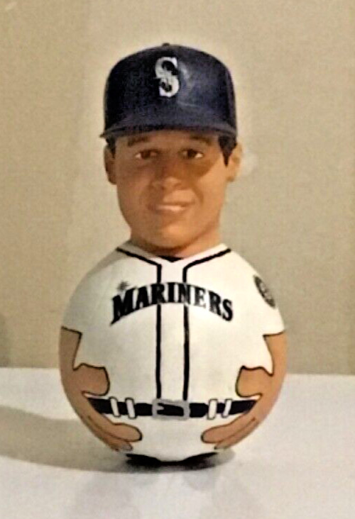 2004 Edgar Martinez Team Beans Rockers ceramic player wobbler figure toy OOP