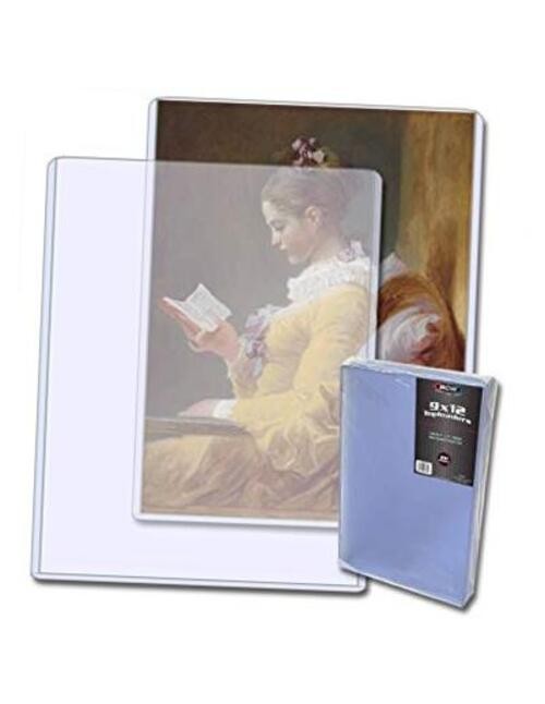 9×12 Topload Holder (20-Pack) – Rigid Print Protectors for Art Prints, Menus