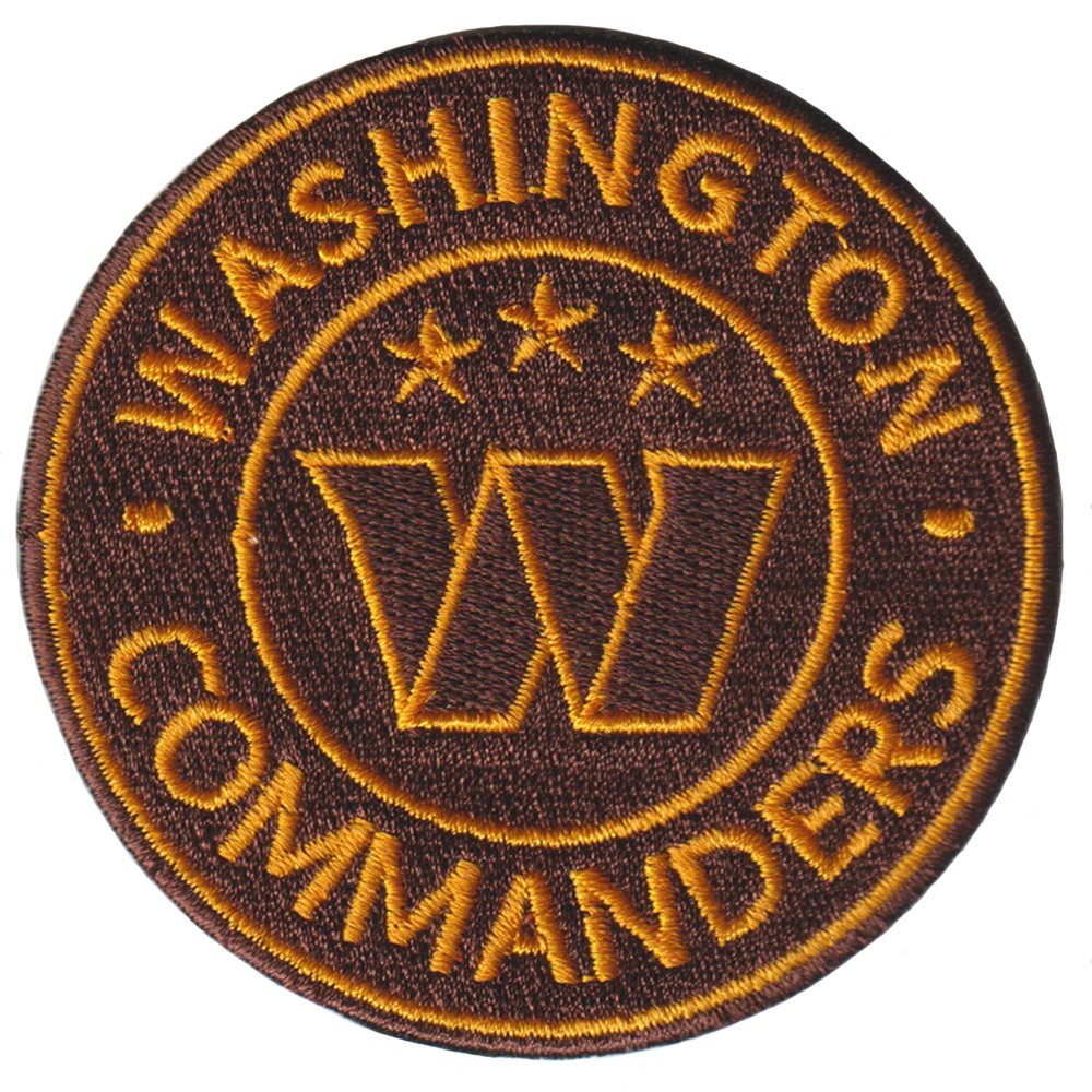 10 pcs Washington Commanders Logo Size 2.8 in x 2.8 in Embroidered Iron on Patch