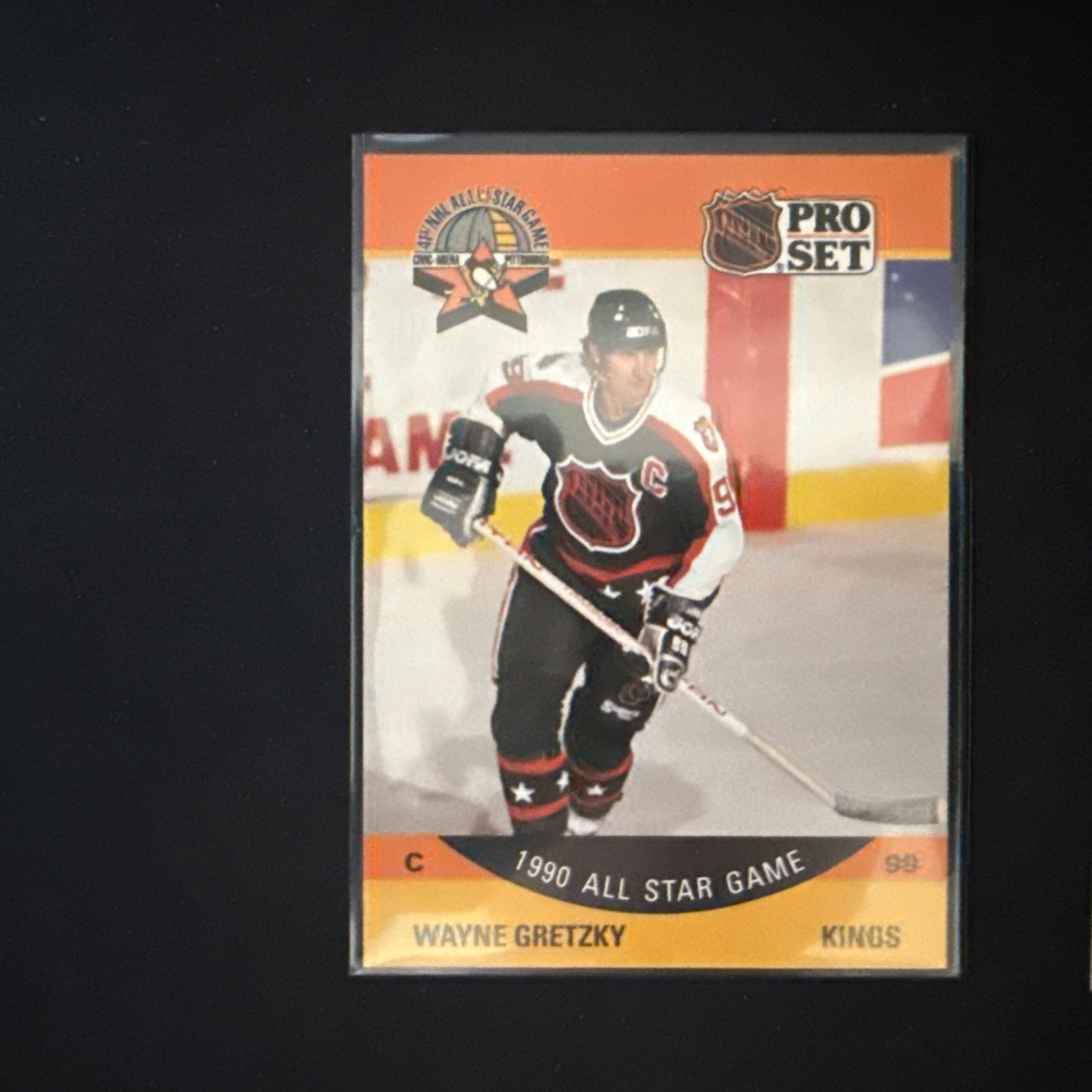 1990-91 Pro Set – Wayne Gretzky #340 – RARE!Printing Error Card (serious buyer)