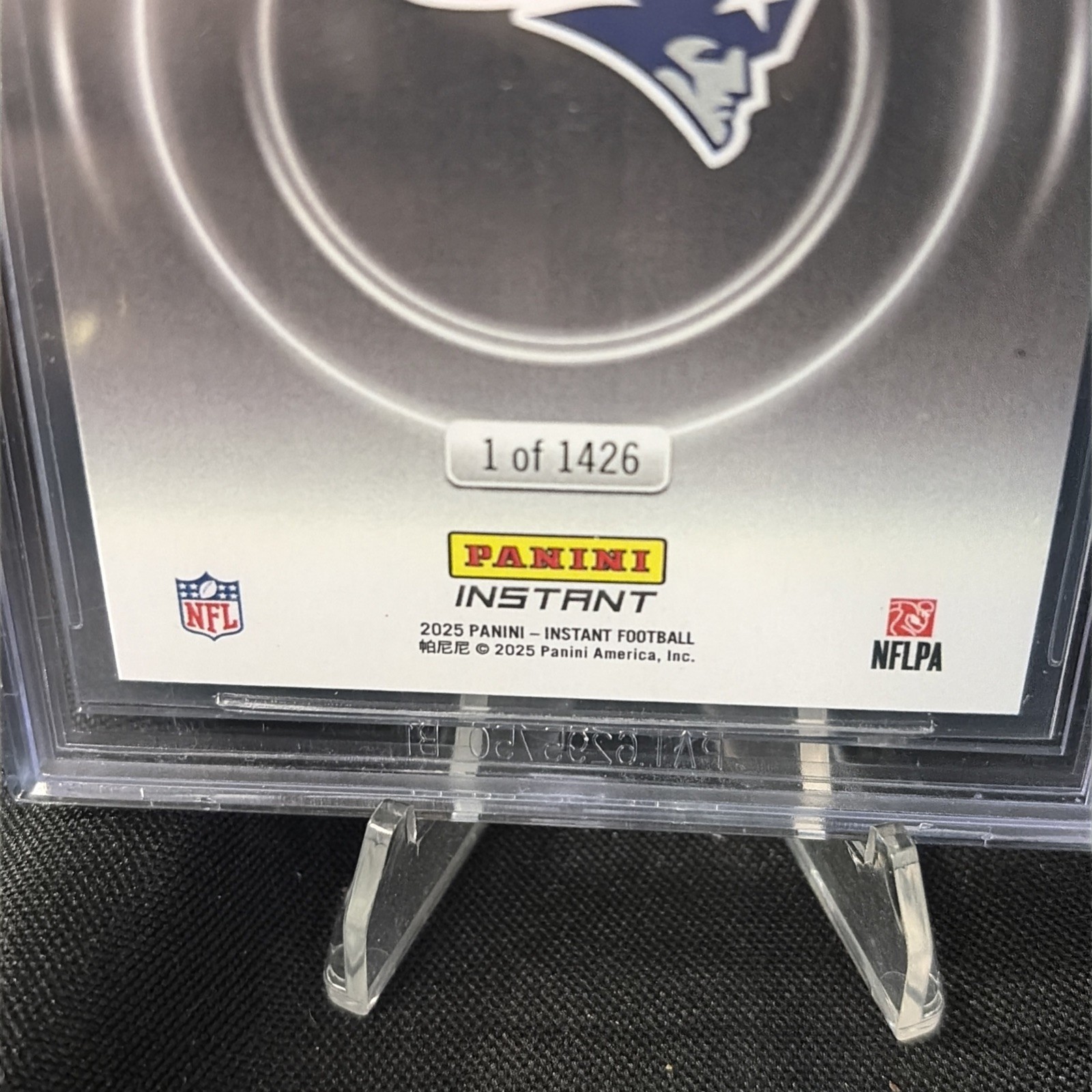 2025 Panini Instant Drake Maye Spotlight Rookies RC #SR-4 Beckett 9.5 GEM Mint