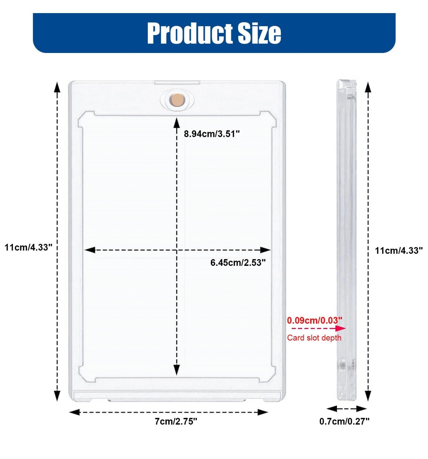 THE PERFECT PART 25 Magnetic Card Holders 35pt UV Protection