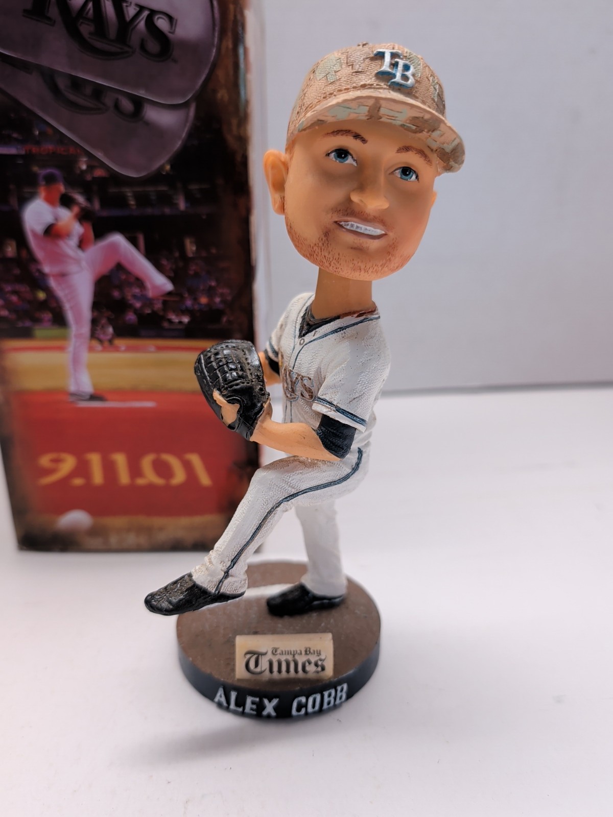 Alex Cobb Tampa Bay Rays Military Appreciation Bobblehead With Box SGA