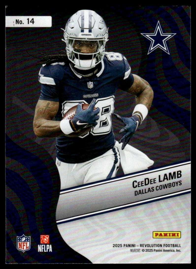 CeeDee Lamb 2025 Panini Revolution #14 Dallas Cowboys New Wave
