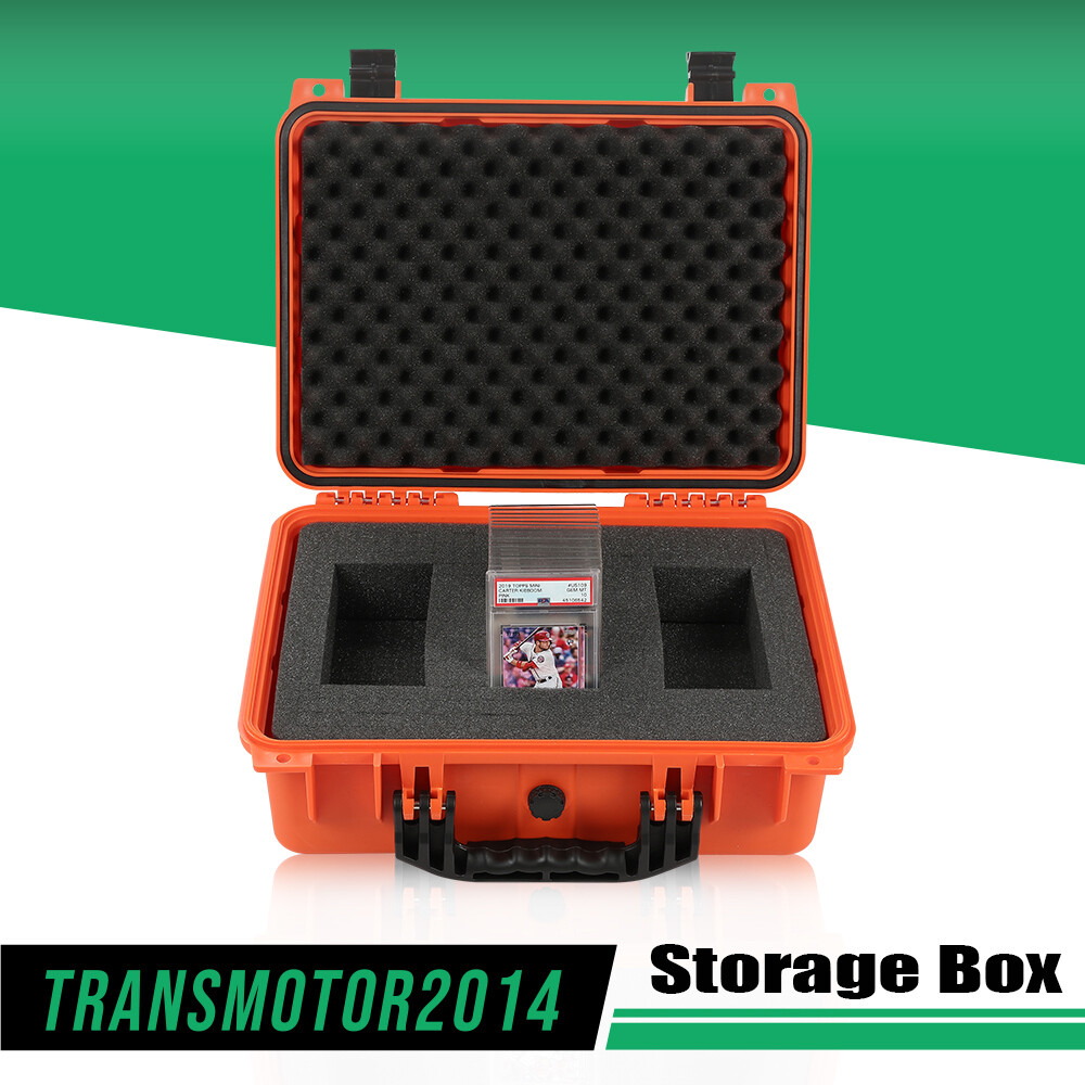 Graded Card Storage Box Heavy Duty Waterproof Case Sports Trading Cards 75/250