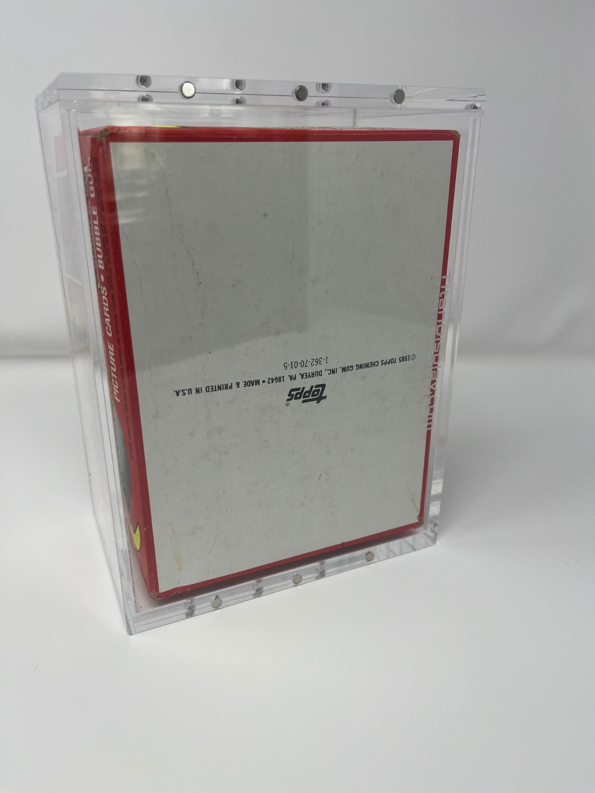 Premium Acrylic Display Case Magnetic Lid FITS 1985 Topps Baseball Wax Hobby Box
