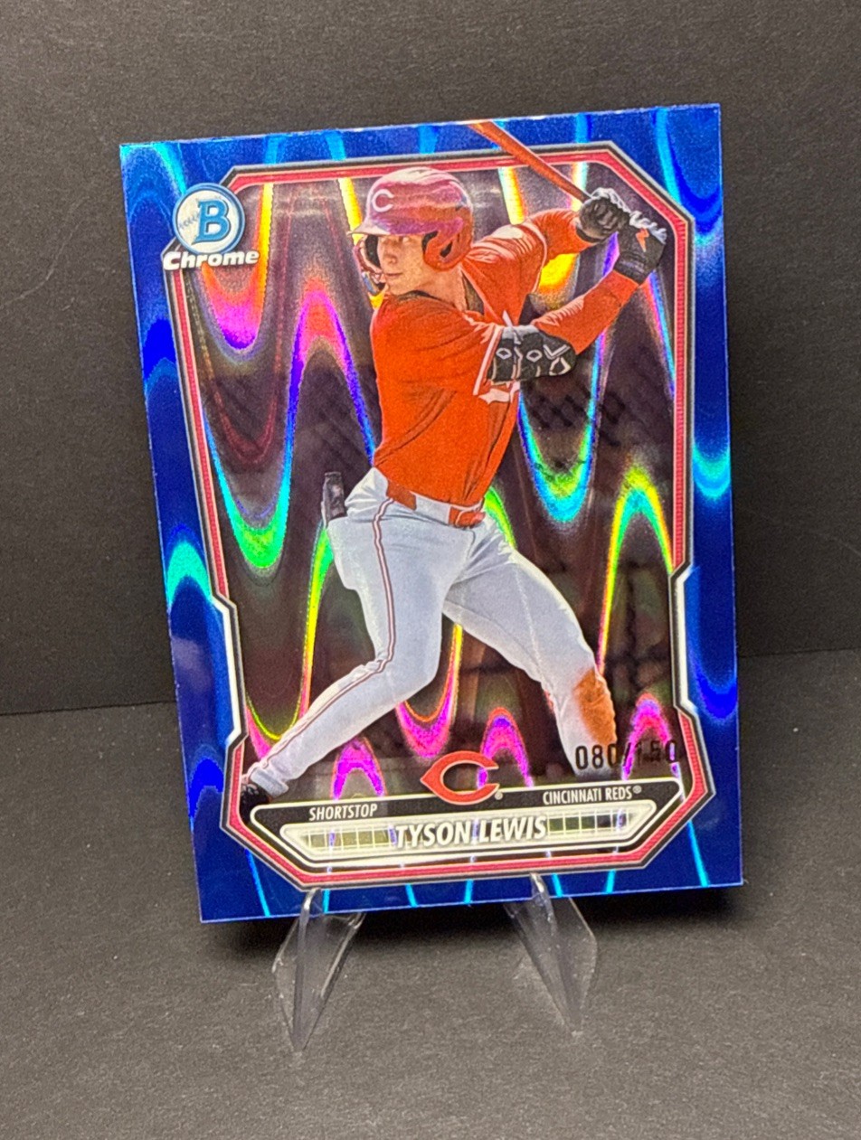 2026 Bowman Tyson Lewis #BCP-5 Chrome Prospects Blue RayWave Refractor /150