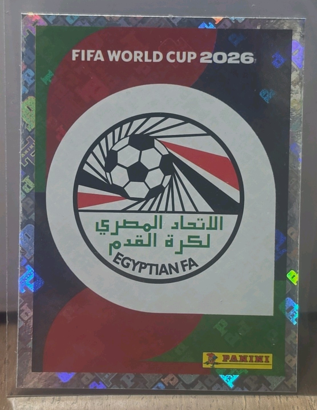 Panini FIFA World Cup 2026 Soccer Sticker EGY 1 Egypt Egyptian FA Crest Logo