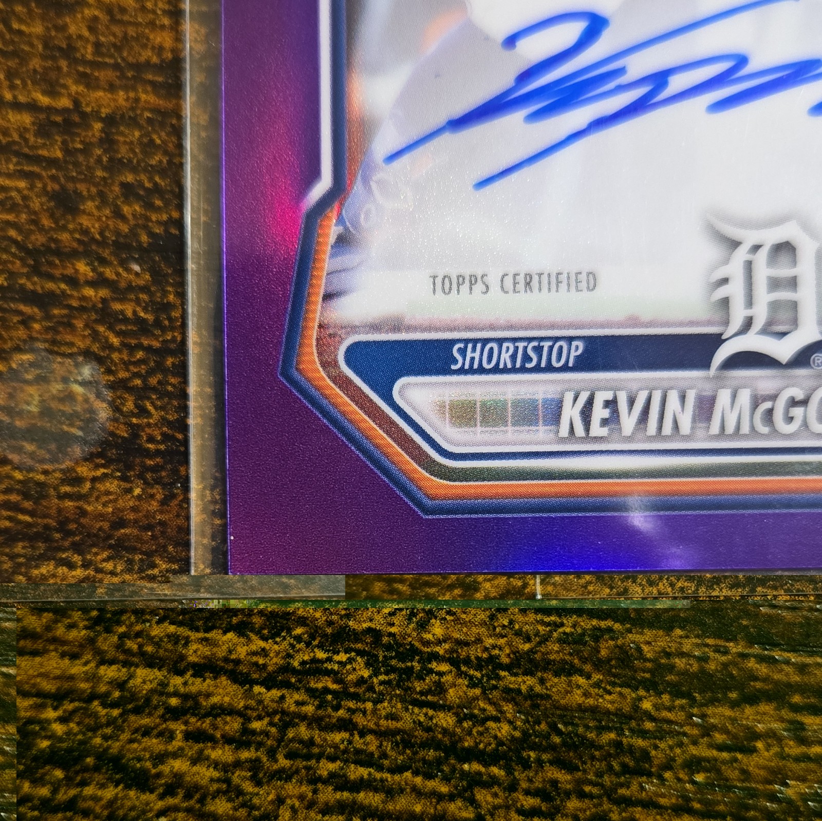 2026 Bowman Chrome Kevin McGonigle Tigers Purple Refractor Auto /250