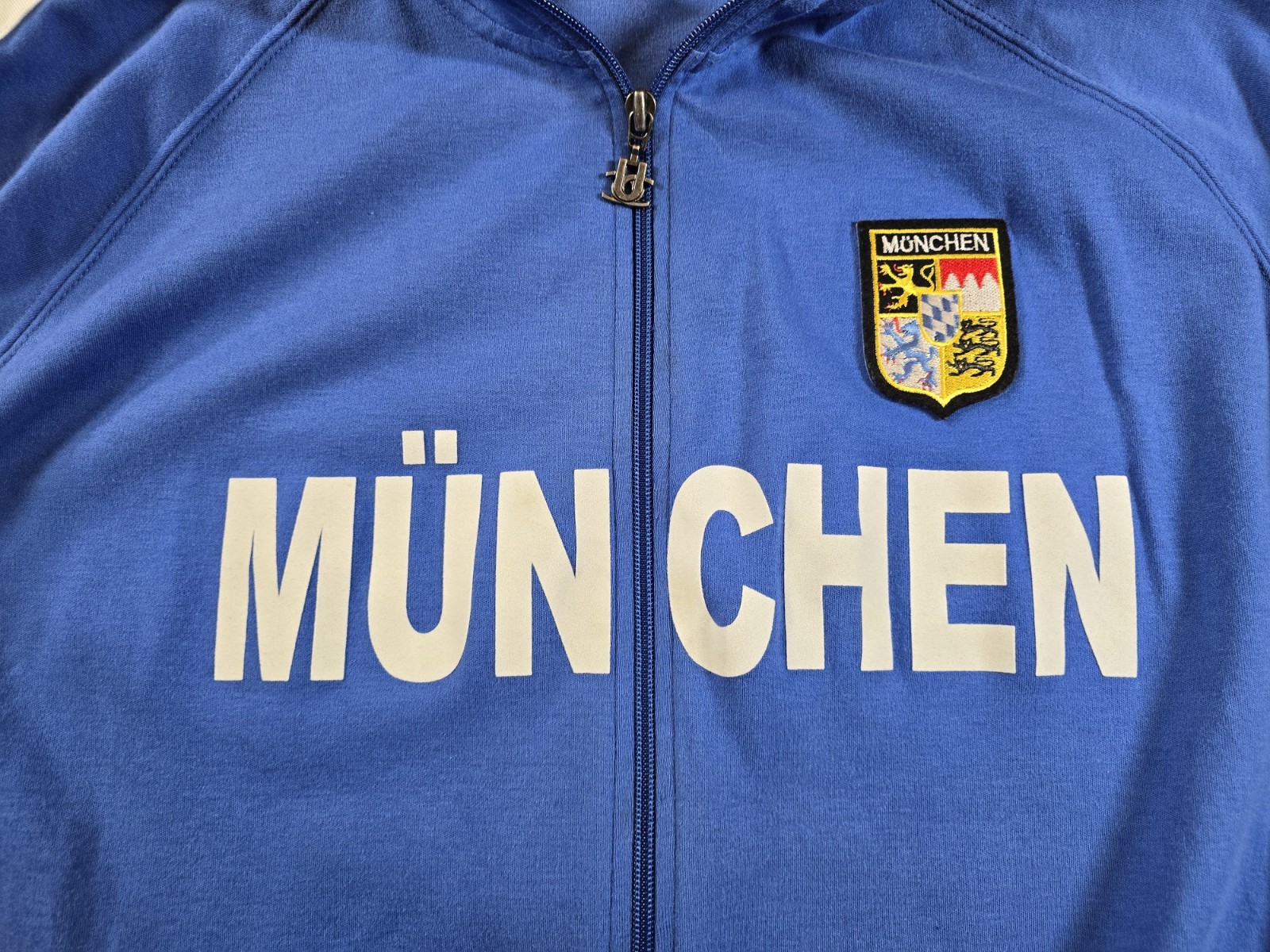 Munchen Unknown CC Men’s Blue Full-Zip Track Jacket with Patch Germany Size L