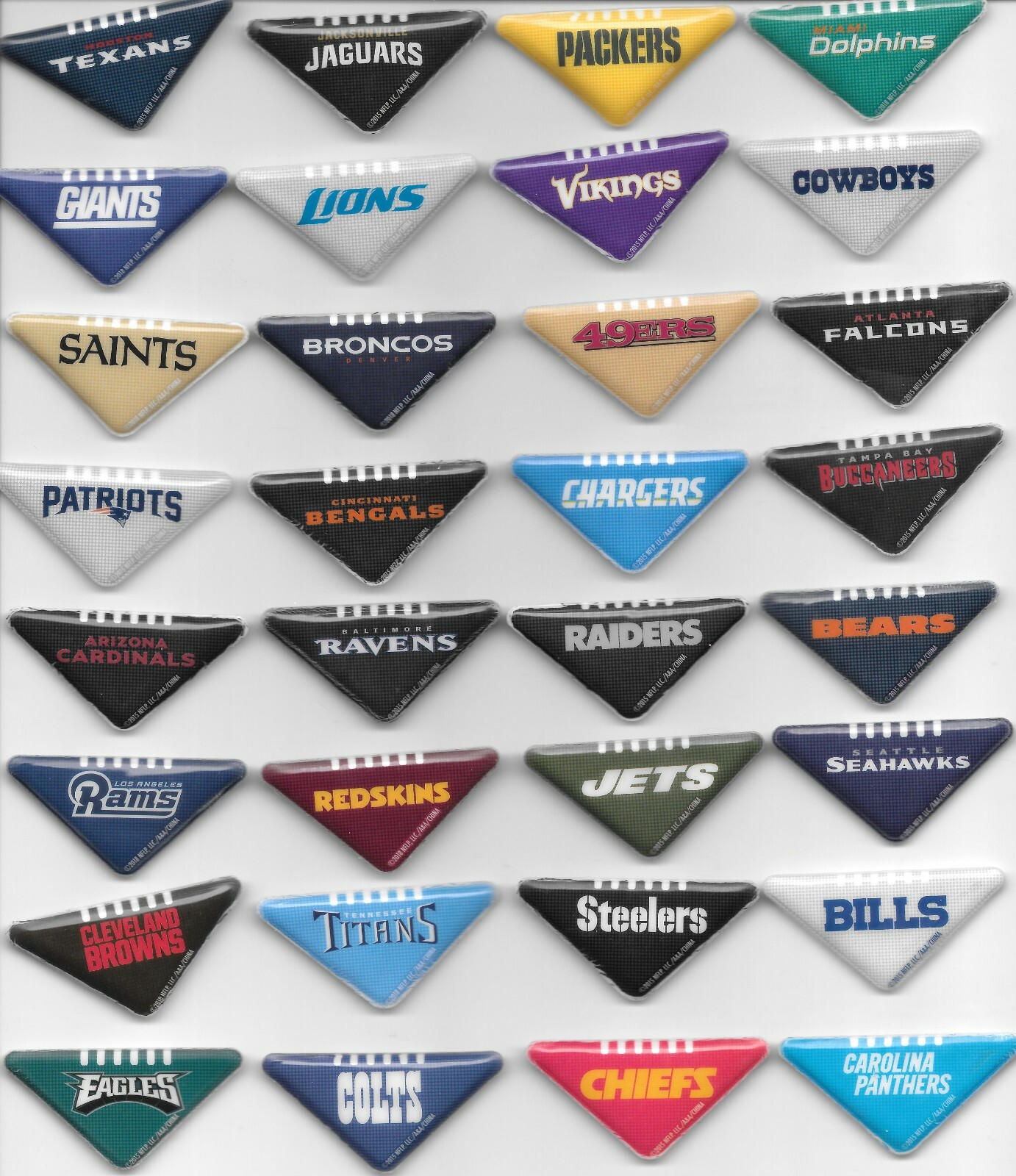 NFL Tabletop Footballs – Pick Your Team – Flick It – Licensed Gumball / Vending