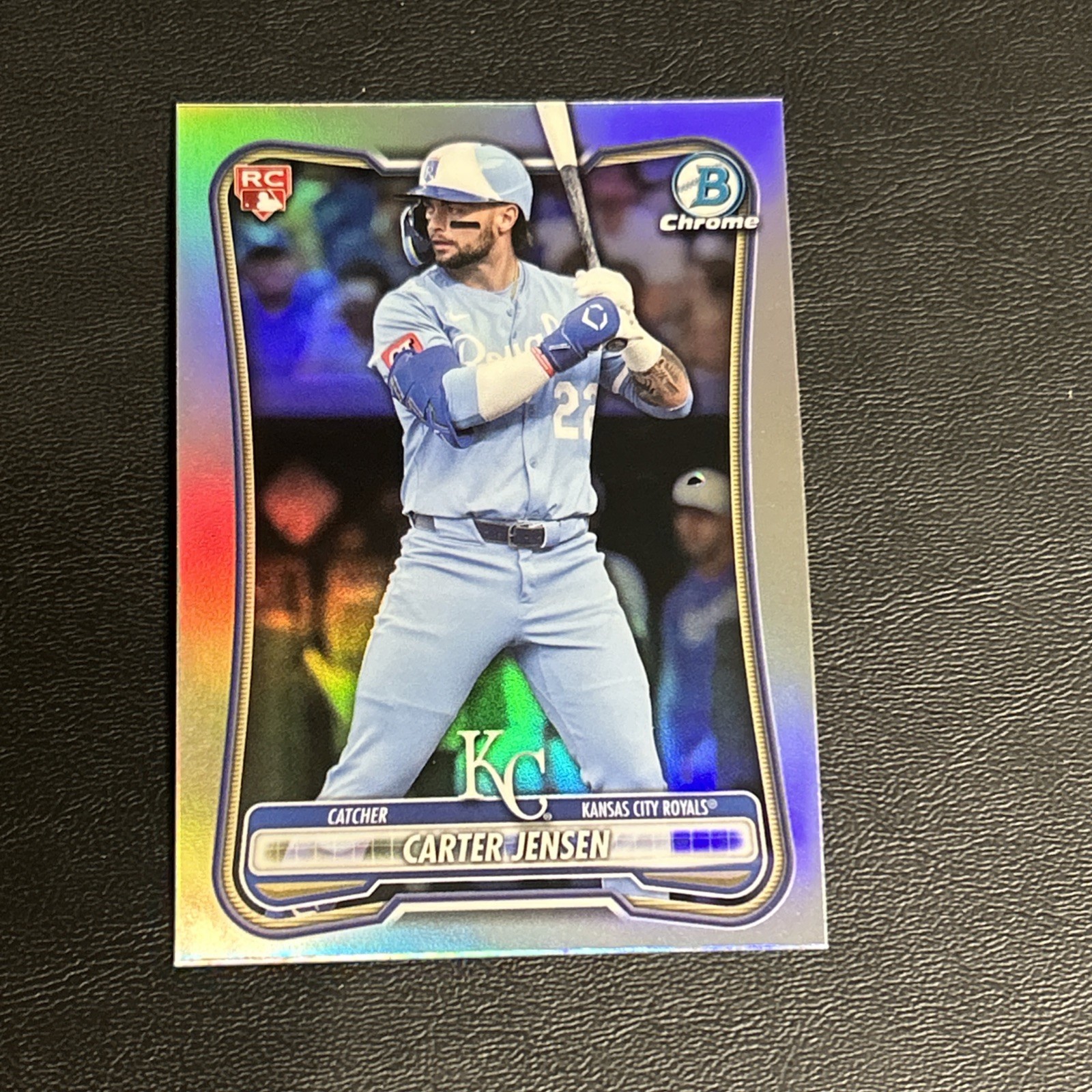 Carter Jensen – 2026 Bowman Chrome (RC) #66 Red Rookie – Kansas City Royals