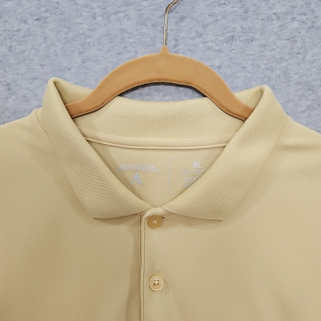 New Orleans Saints Shirt Mens Antigua Polo Sz XL Gold Short Sleeve NFL See Below