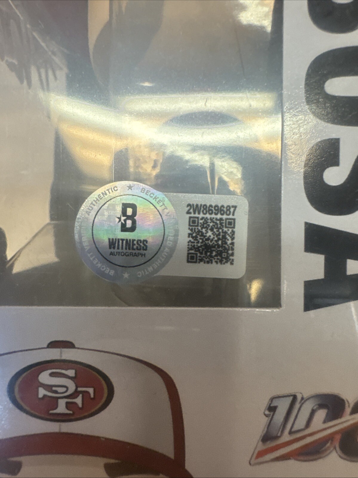 Nick Bosa San Francisco 49ers Signed Funko Pop #132 in White w/ Beckett Coa case