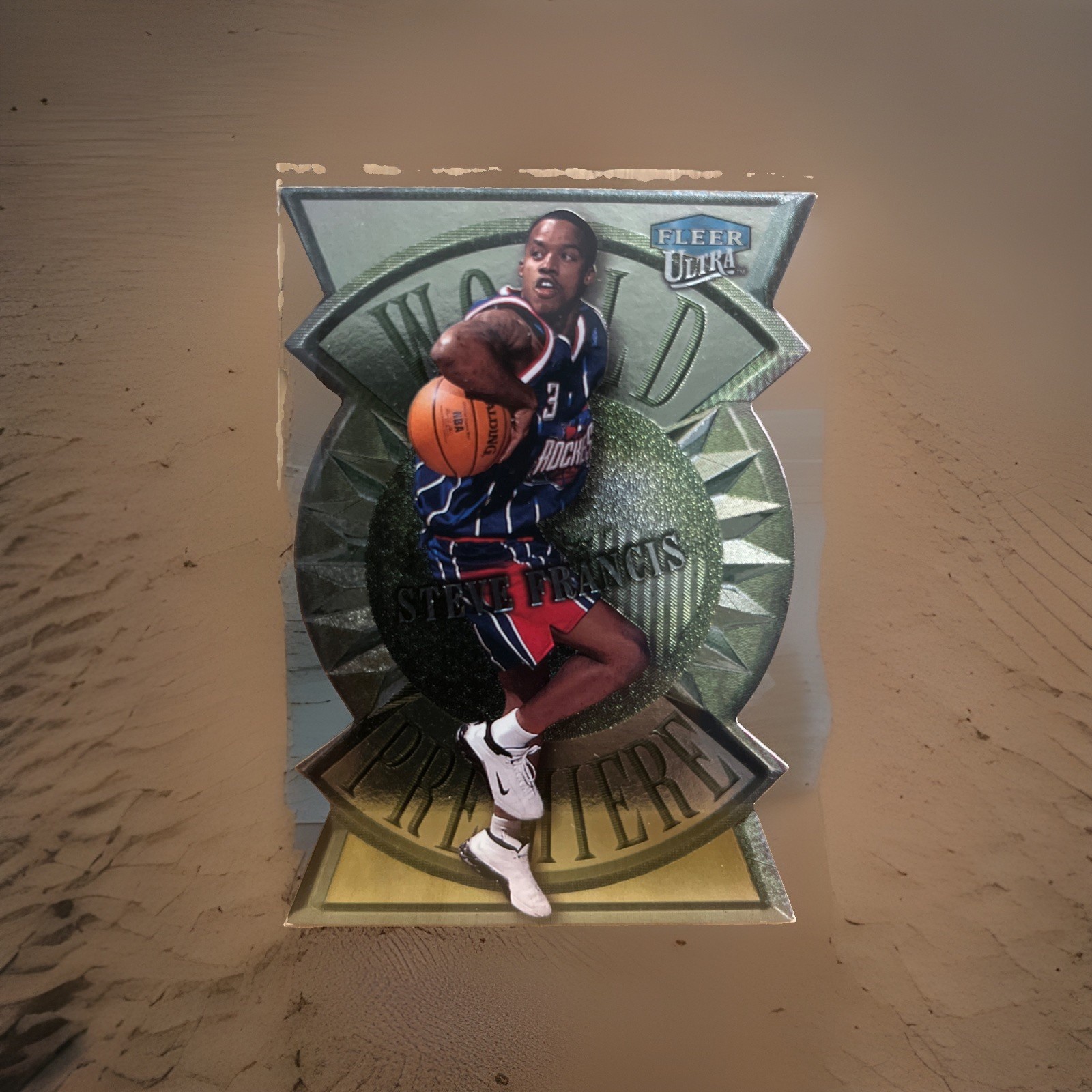 1999-00 Fleer Ultra Steve Francis World Premiere Die-Cut Rookie RC #4 WP Rockets