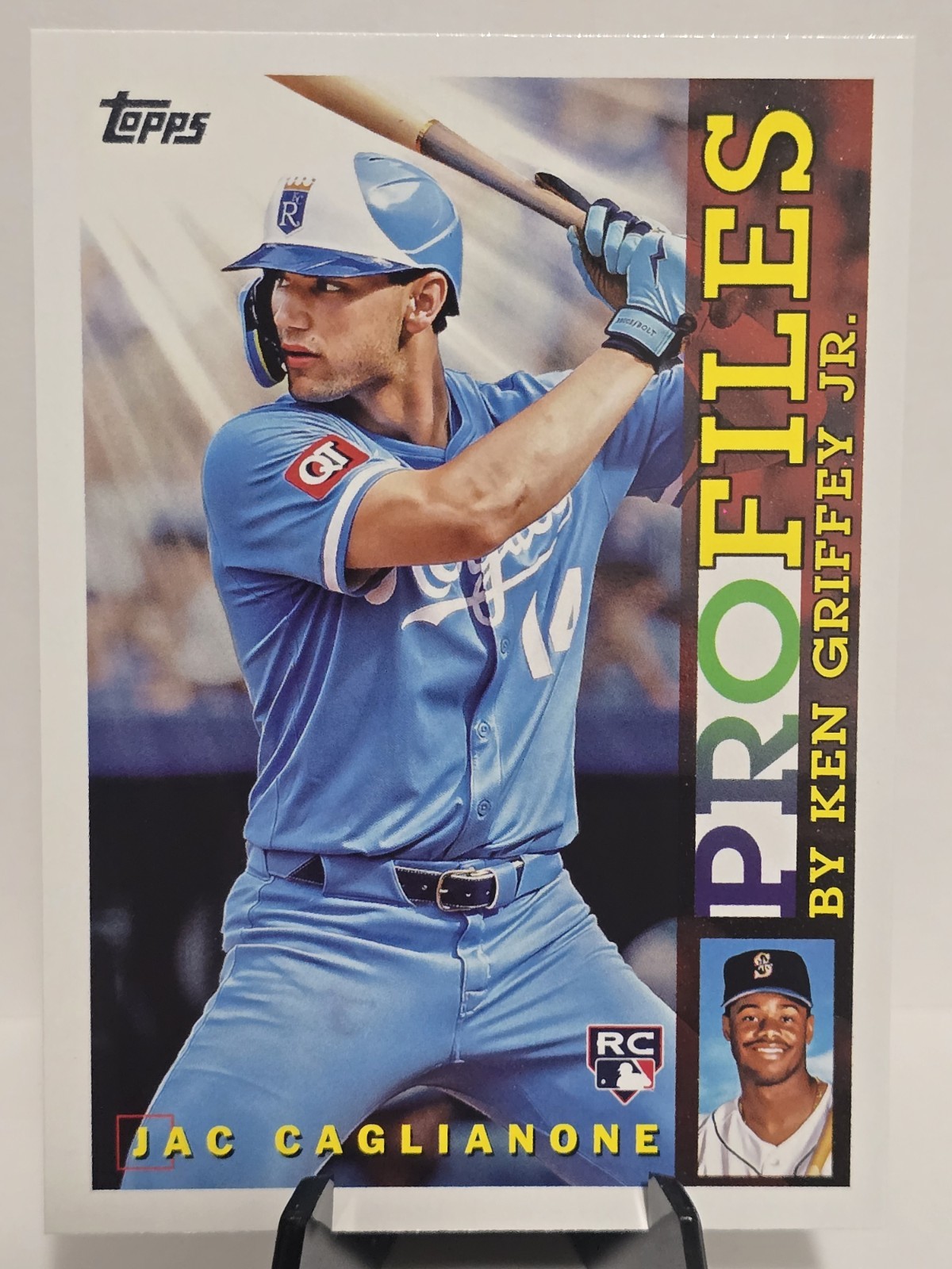 2026 Topps Ken Profiles By Ken Griffey Jr. Jac Caglianone KC Royals RC TP-22
