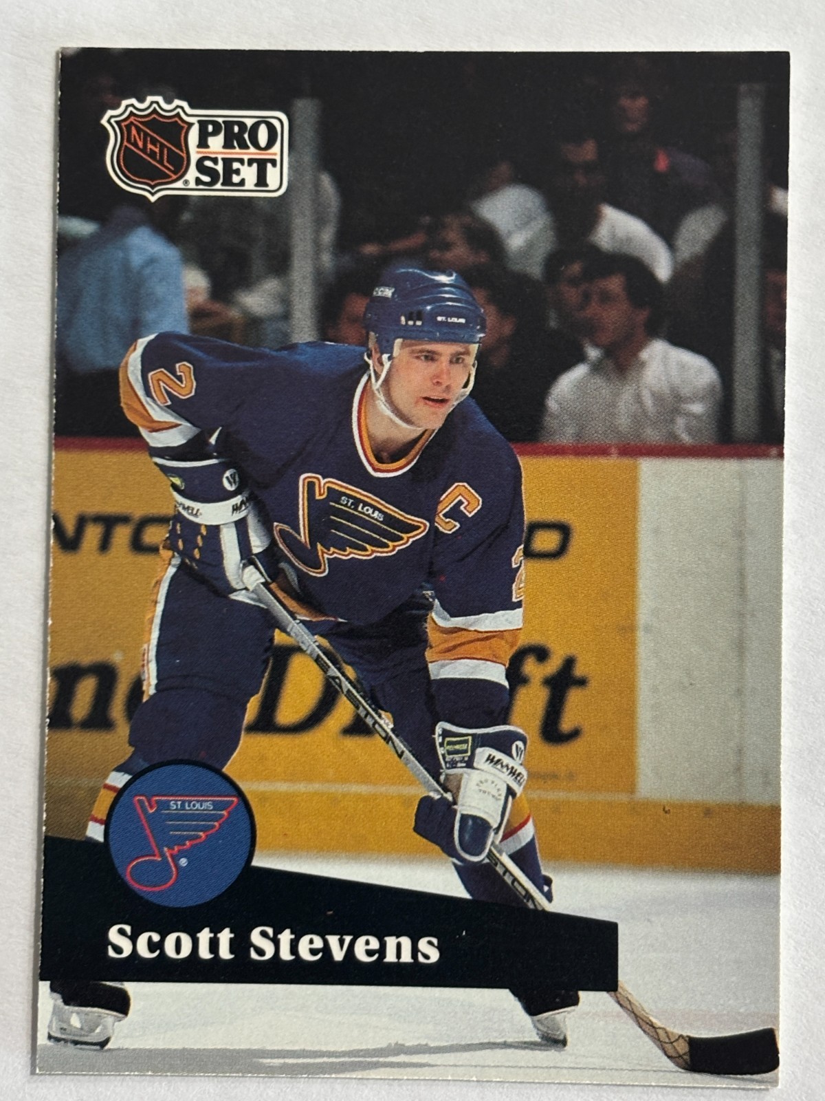 1991-92 Pro Set #216 Scott Stevens St Louis Blues