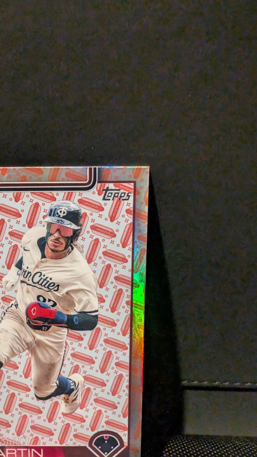 2025 Topps Series Two Austin Martin (Hot Dogs) #595 Minnesota Twins 72/99 Card