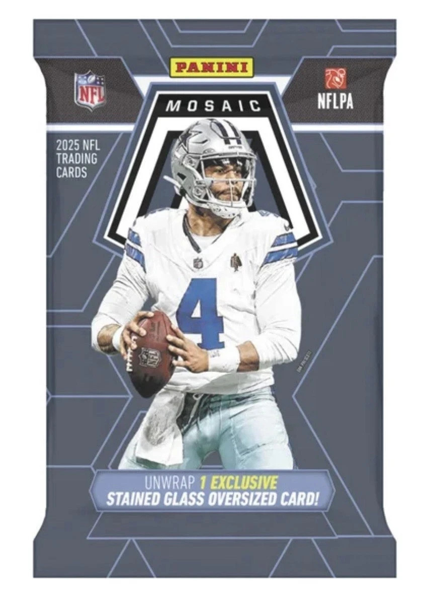 2025 Panini Mosaic NFL Costco Exclusive Trading Cards Bundle Box