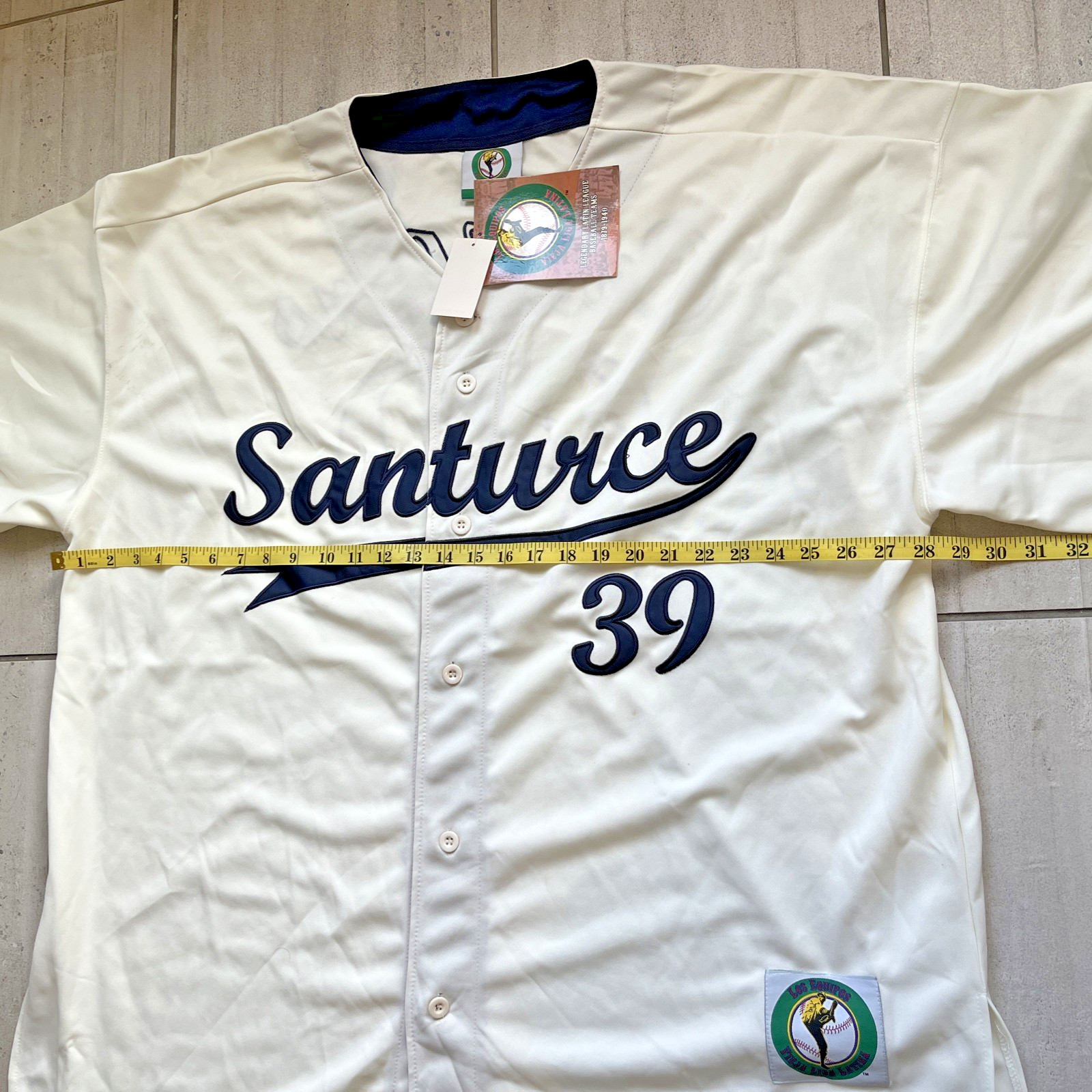 LOS EQUIPOS PUERTO RICO LATIN LEAGUE SANTURCE CRABBERS BASEBALL JERSEY MEN 2XL