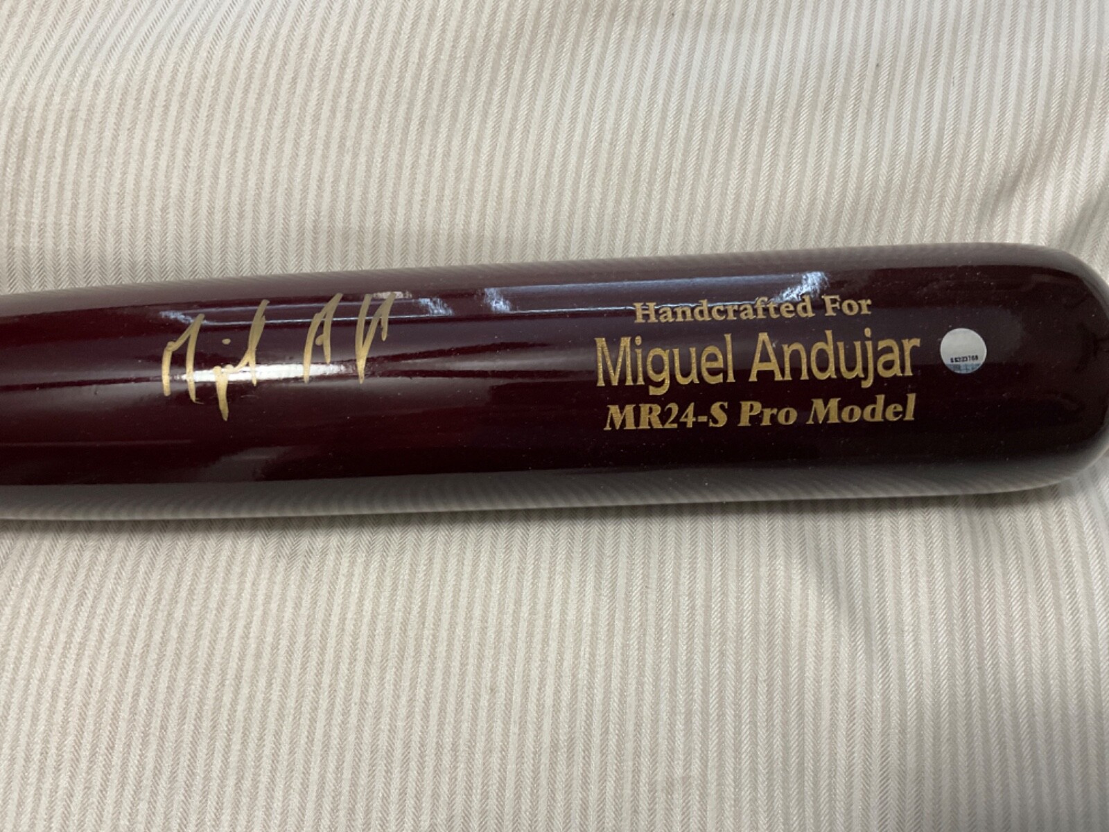 MIGUEL ANDUJAR AUTOGRAPHED SIGNED MARUCCI GAME MODEL BAT STEINER HOLOGRAM