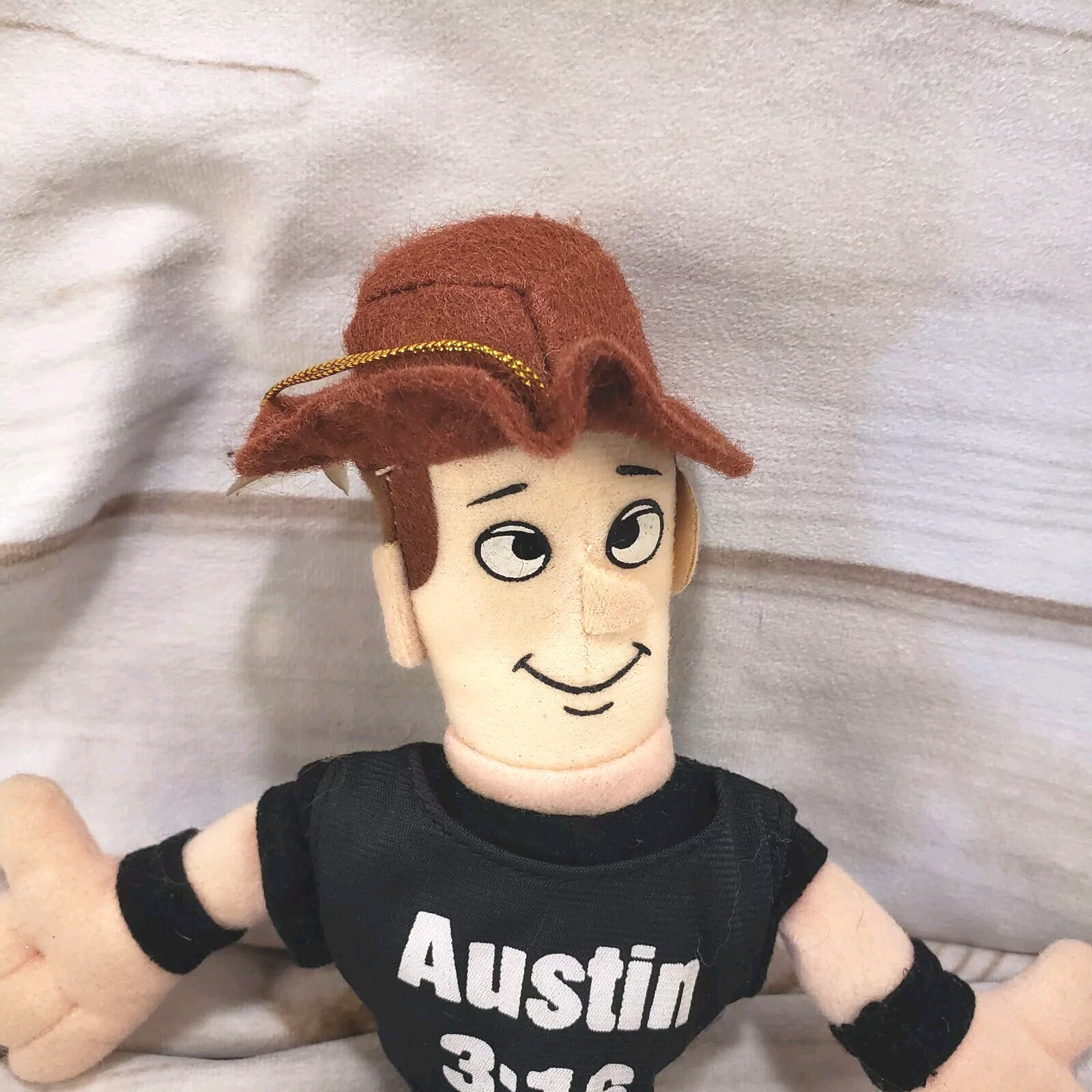 Steve Austin Plush Doll Hanging Window Cling Vintage Wrestling 9 Inch