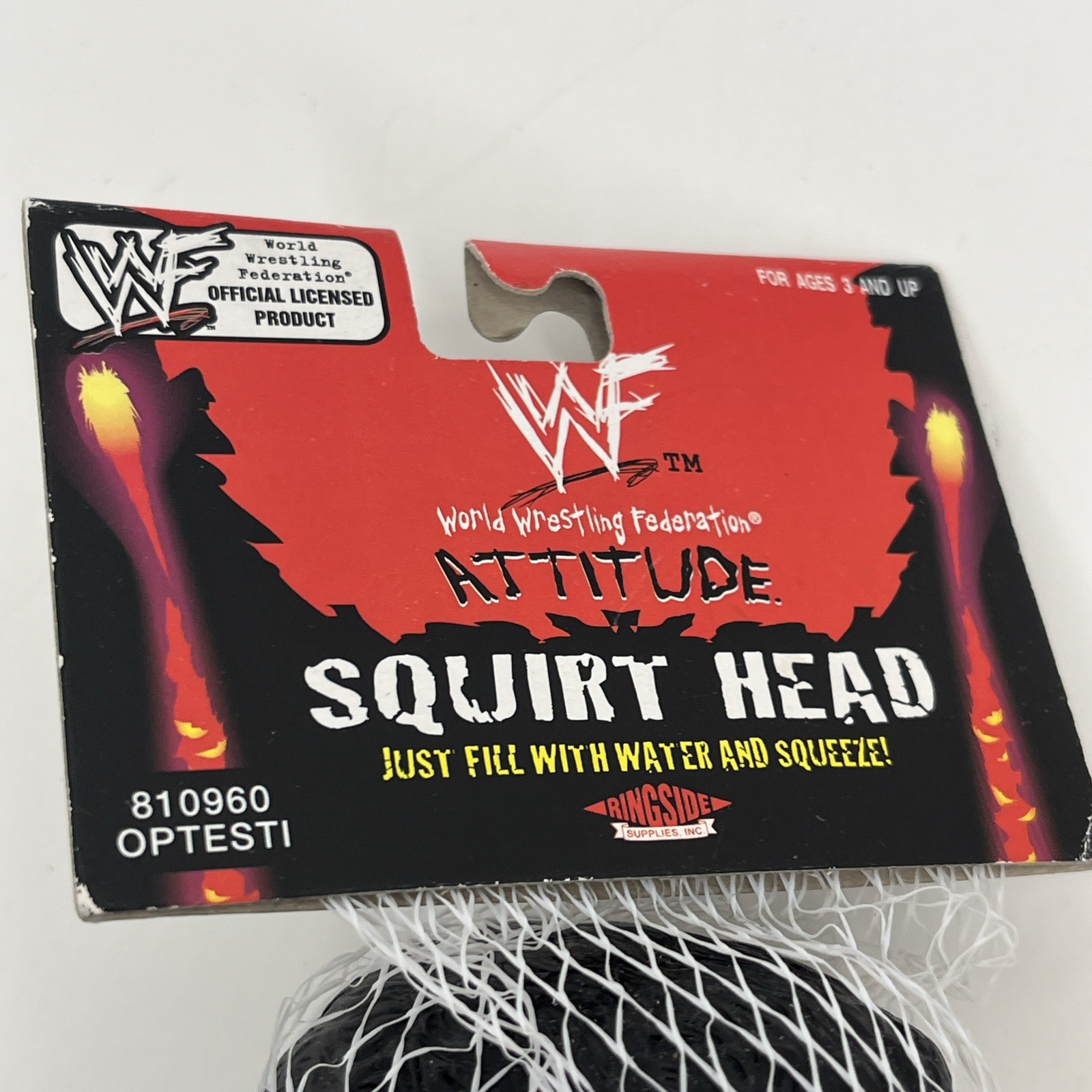 WWF The Rock Attitude Squirt Head 1998 Ringside Supplies NOS Vintage WWE NEW