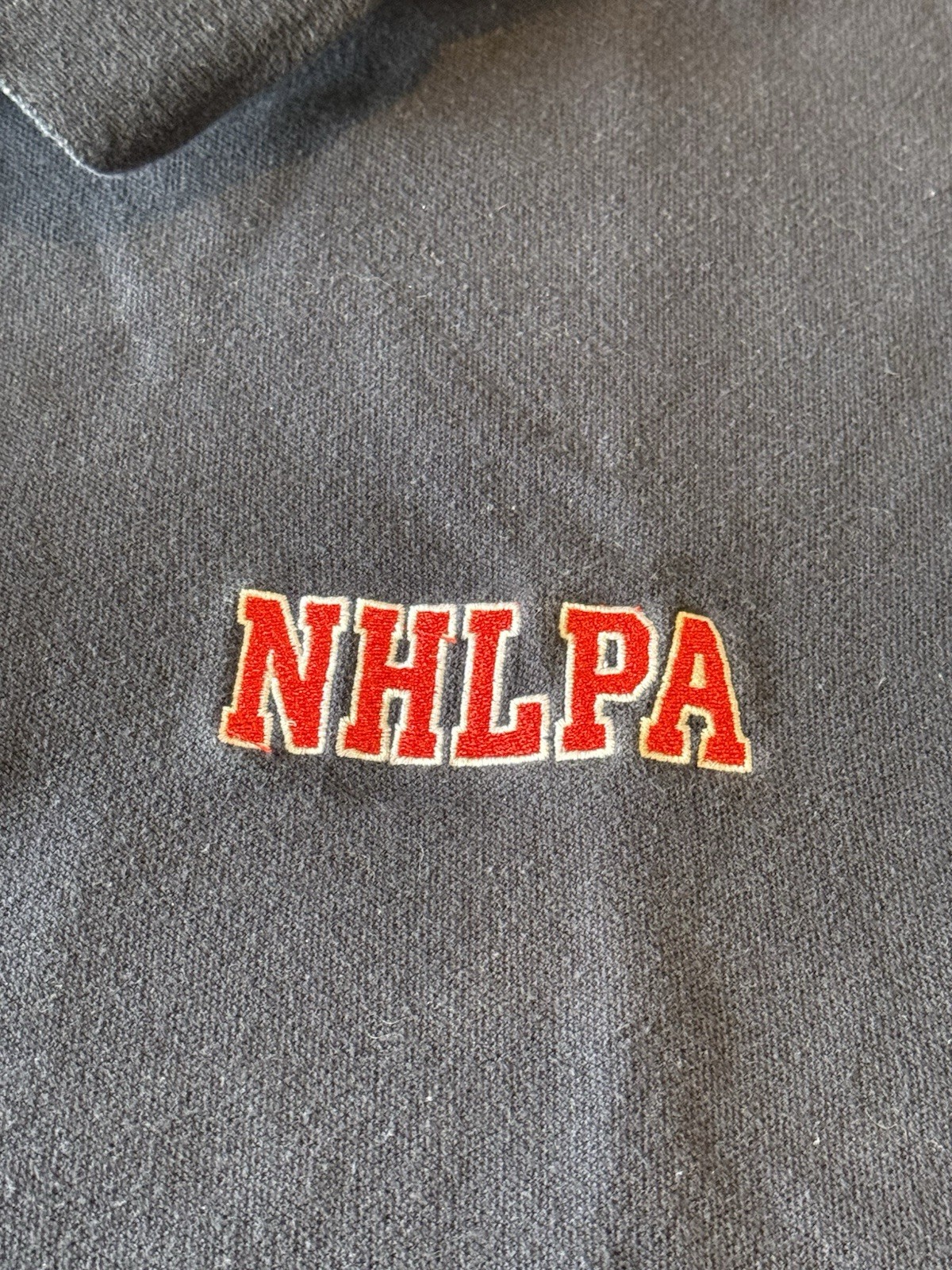 Vintage Roots Athletics NHLPA 25 Years Men’s Navy Blue Polo Shirt Size S