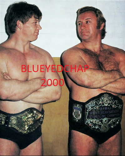 BOB BACKLUND & NICK BOCKWINKEL WRESTLER 8 X 10 WRESTLING PHOTO WWF AWA