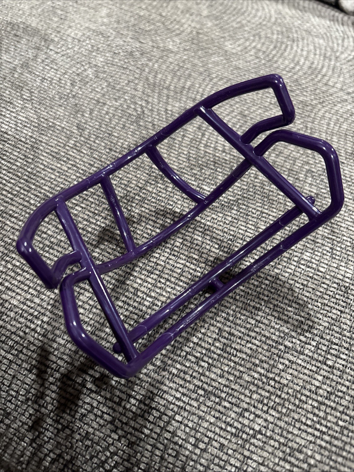 Purple Riddell Speed Mini Football Helmet Face Mask with Clips Screws