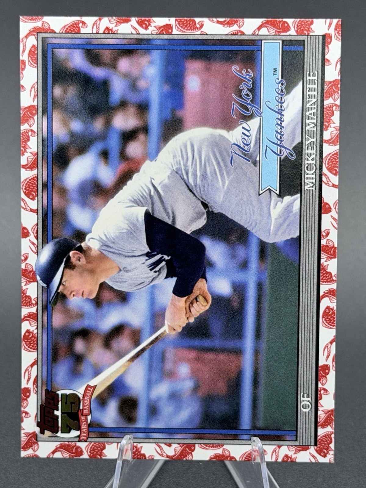 2026 Topps Series 1 Japan Edition # T91-48 Mickey Mantle Koi Fish Insert