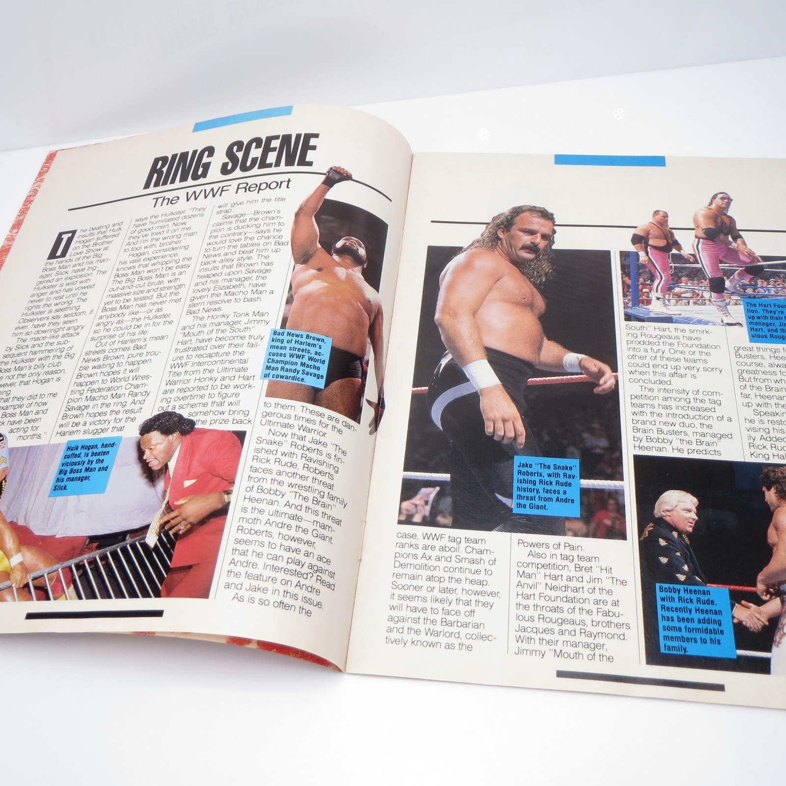 Vintage 1988 WWF Survivor Series Official Souvenir Edition Wrestling Program