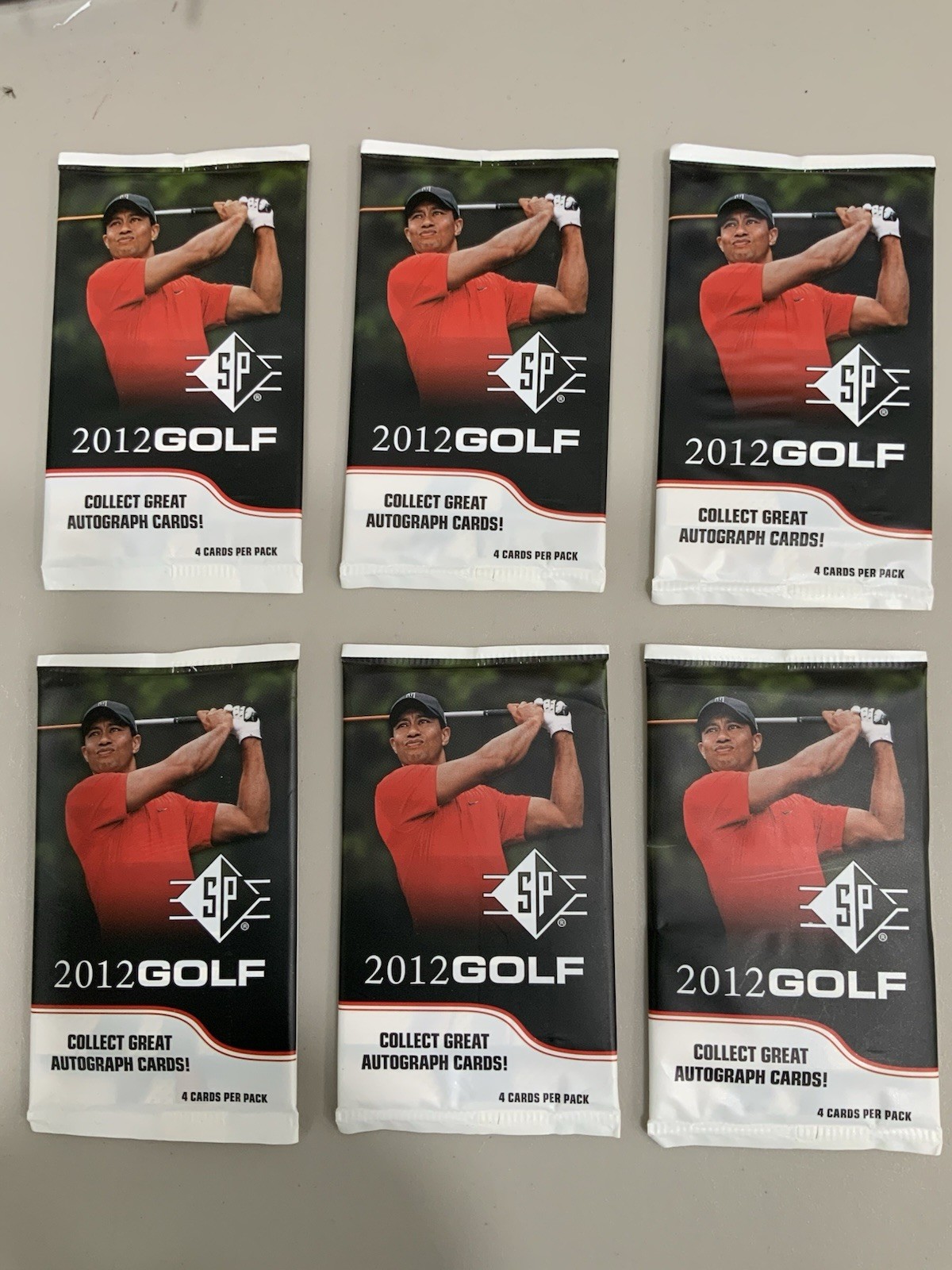 2012 Upper Deck SP Golf Packs (6 Packs)