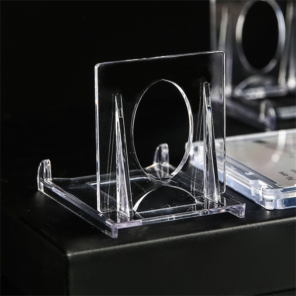 1-100 pcs Clear Acrylic Trading Card Stands Sports Cards Display Holder