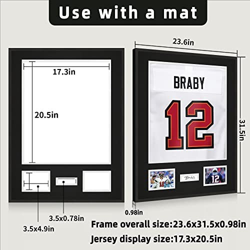 Jersey Frame Display Case Lightweight & Durable Metal Jersey Aluminum 1 Pack
