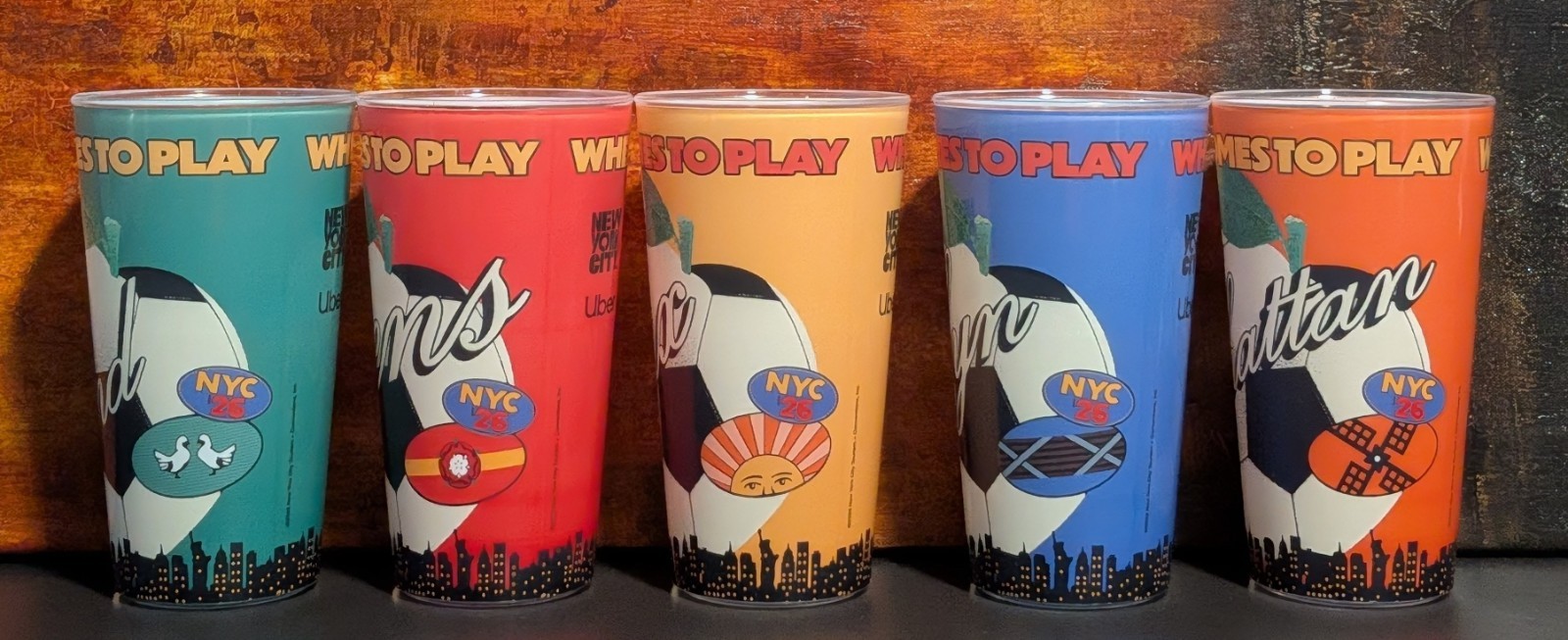 Limited Edition 2026 FIFA World Cup New York City Souvenir Cup – All 5 Boroughs