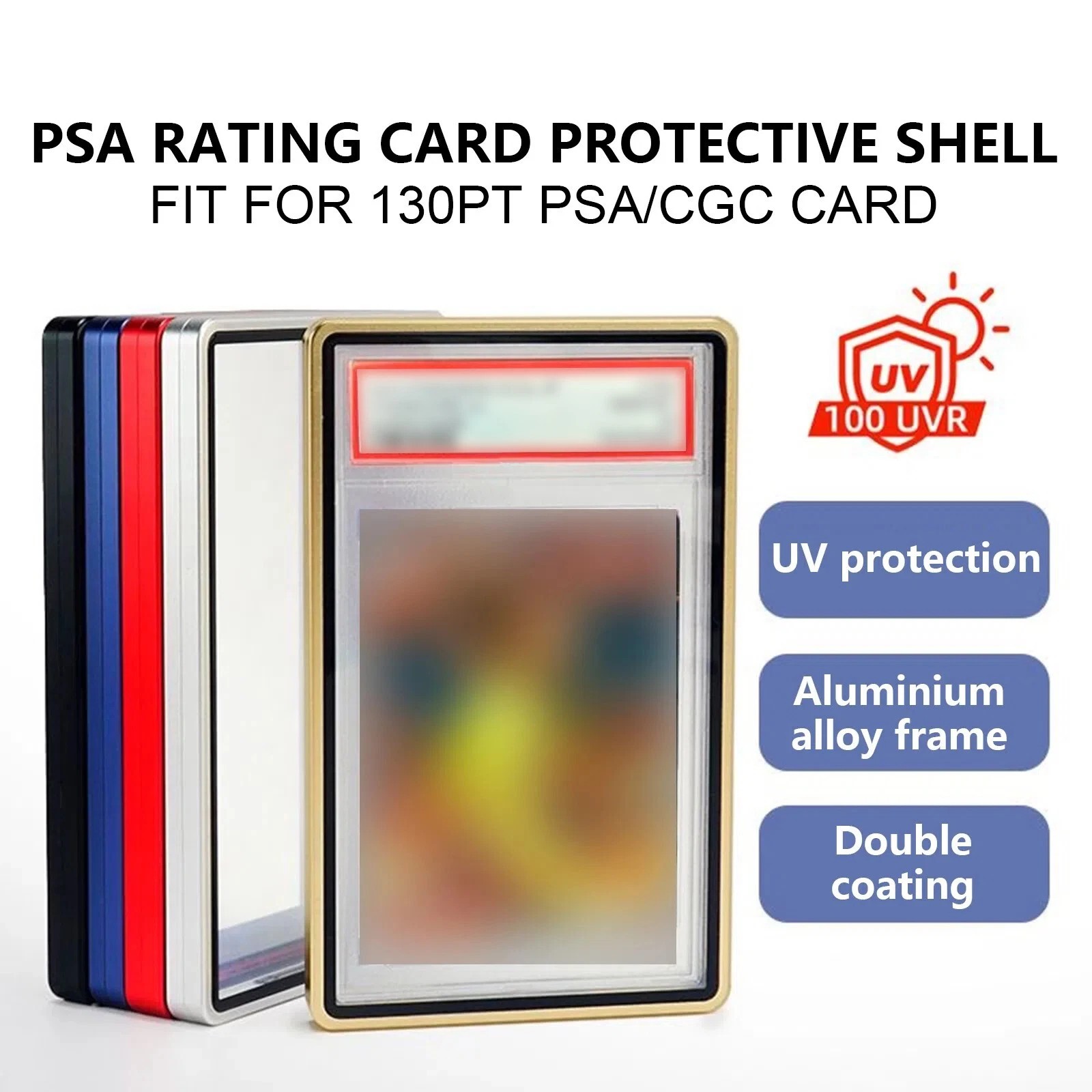 Magnetic Metal Alloy Frame Bumper Case For PSA/BGS/CGC Graded Card 35PT 55PT