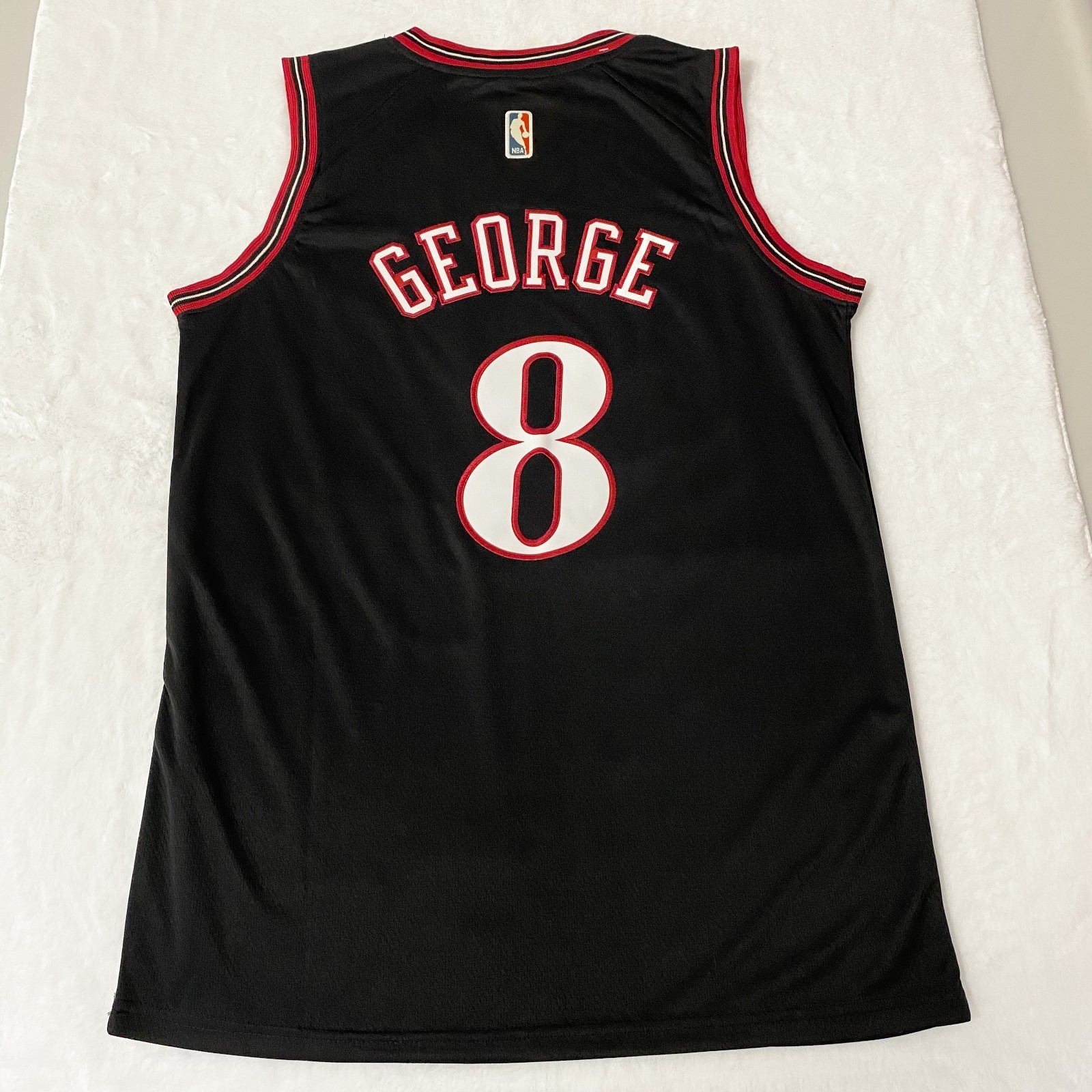 Paul George #8 Black Breathable Sports Top, Size：S-XXL