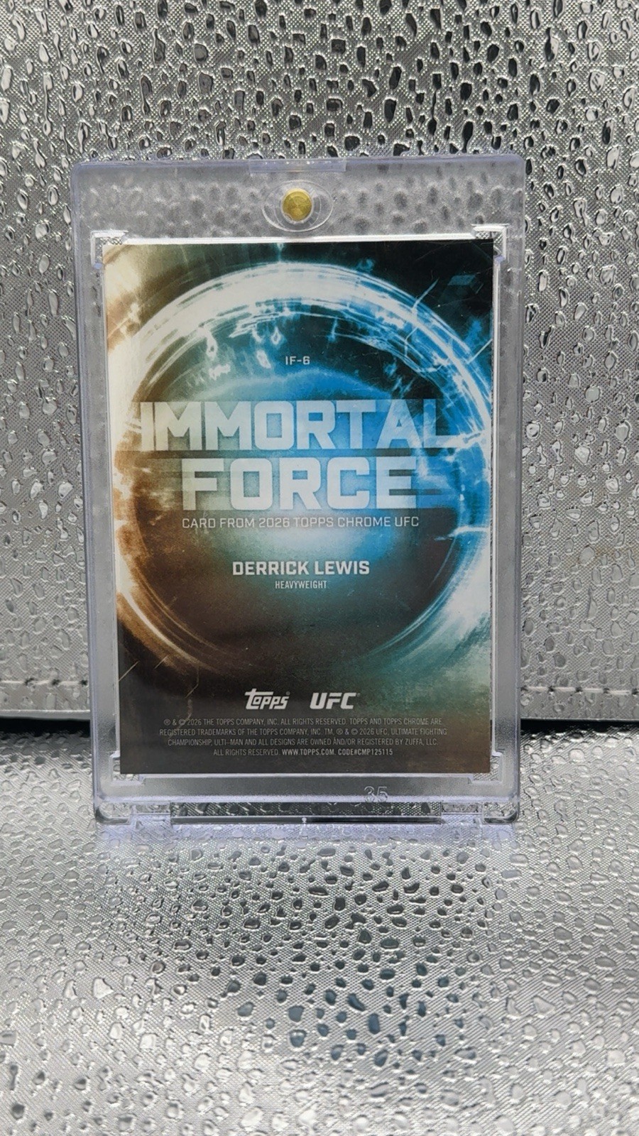 2026 Topps Chrome UFC Derrick Lewis Immortal Force #IF-6 Case Hit 🔥