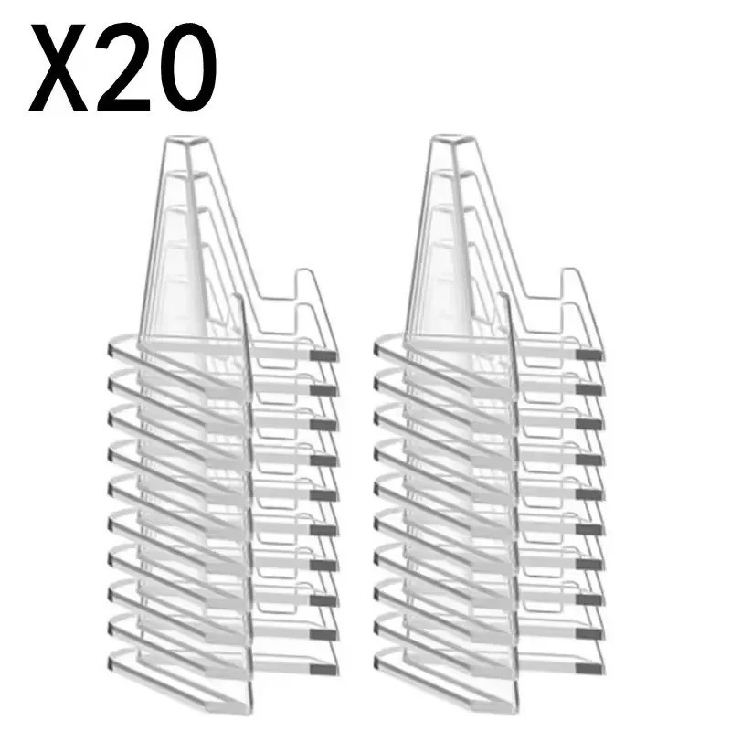 30 Pack Clear Card Stands, Arcylic Card Display for Sports Graded