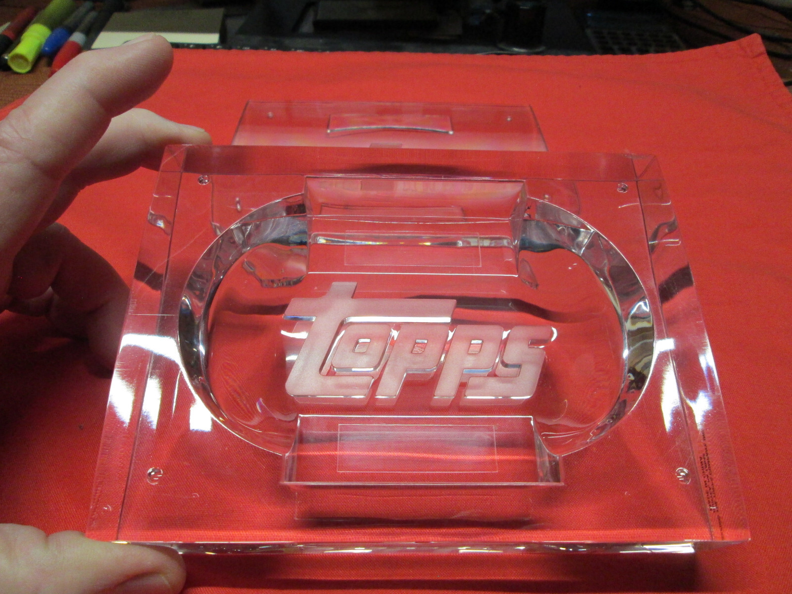TOPPS PARADIGM HEAVY DUTY ACRYLIC GLASS STORAGE SAFE, VERY THICK