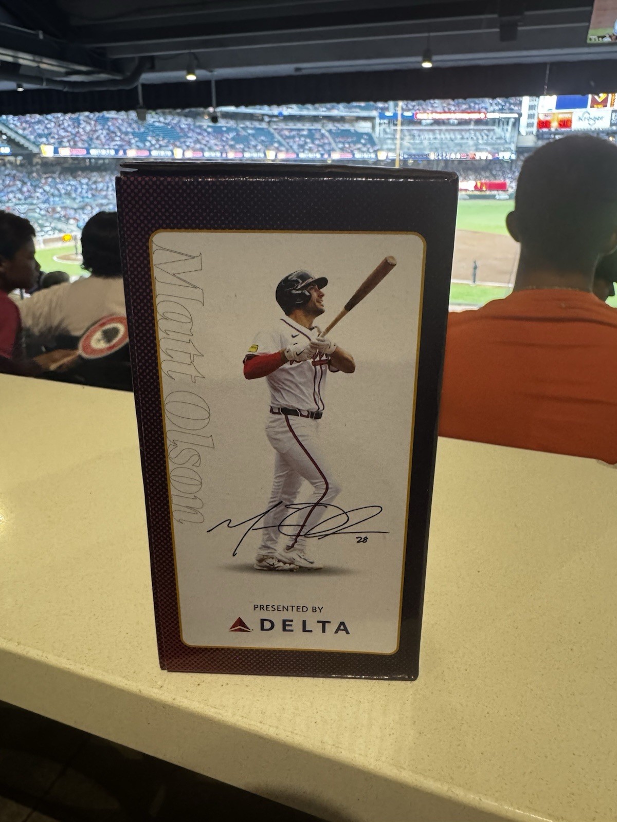 Matt Olson Bobblecard Atlanta Braves Bobblehead SGA 7/6/26 Bobblehead In Hand
